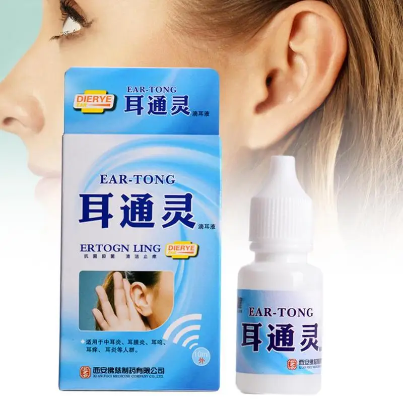 

10ml/bottle Ear Liquid Acute Otitis Drops Chinese Herbal Medicine for Ear Tinnitus Deafness Sore Health Caring