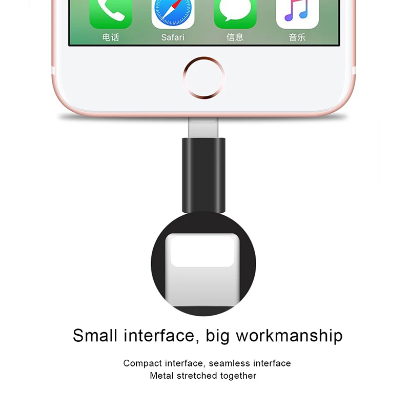 ! Переходник ACCEZZ Micro USB для Apple переходник OTG зарядки и передачи данных iphone 5 6 7 8 Plus XS
