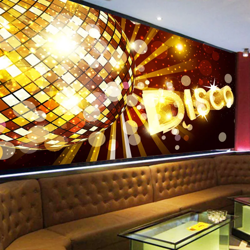 

papel de parede 3D wallpaper living room European-style KTV bar large mural graffiti stereo sound music notes backdrop