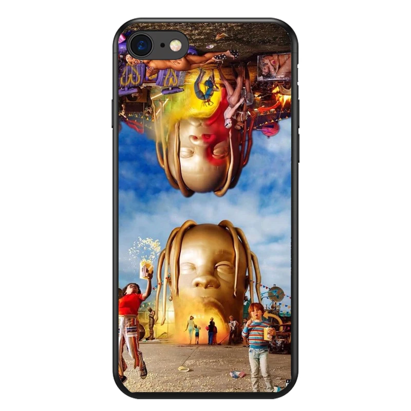 Чехол для телефона Travis Scott Astroworld для iPhone X XS Max XR 8 Plus 7 Plus 6 6S Plus 5 5S SE 4S 5C Мягкий силиконовый черный чехол