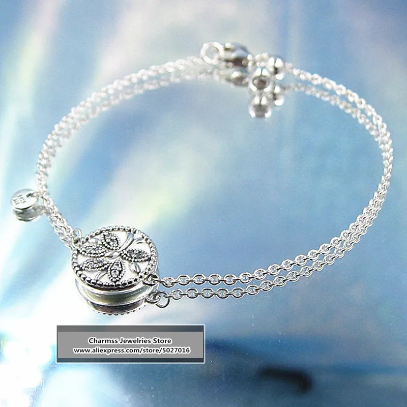 

2019 New Euro Charm Logo Engraving Chain 925 beauty Tree Of Life Bracelet For Women Jewelry Making Gift,1pz