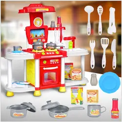 Детские миниатюрный Кухня Пластик вид пищевой реквизит Детские музыкальные игрушки свет детская игрушечная кухня с посудой Набор для игры