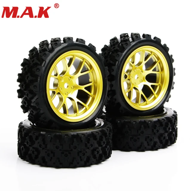 Special Offers 4pcs/set Racing Off Road Tires 12mm Hex Rubber Tyre Wheel Rim For RC 1:10  Vehicle Toys Accessories