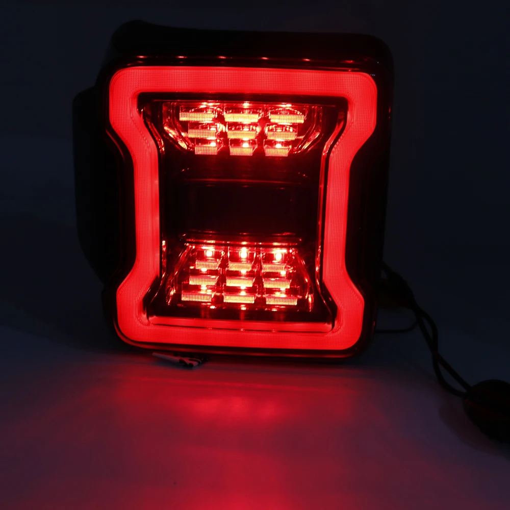 2PCS New USA Version Led Tail Lamp For Jeep Wrangler JL 2018 2019 Car Tail Light Series Rear Lamps Brake Reverse Light (15)