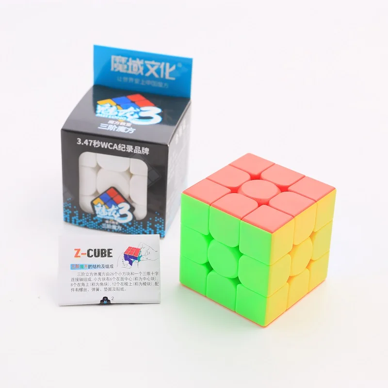 Moyu meilong 3 5,5 см 3x3x3 Magic головоломка с быстрым кубом stickerless 3x3 Professional Cubo Magico Развивающие игрушки для детей