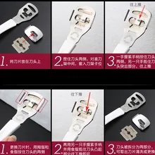 Мозолей Remover Hard Dead Skin нож для кукурузы бритвы Педикюр ног инструмент+ 10 лезвия