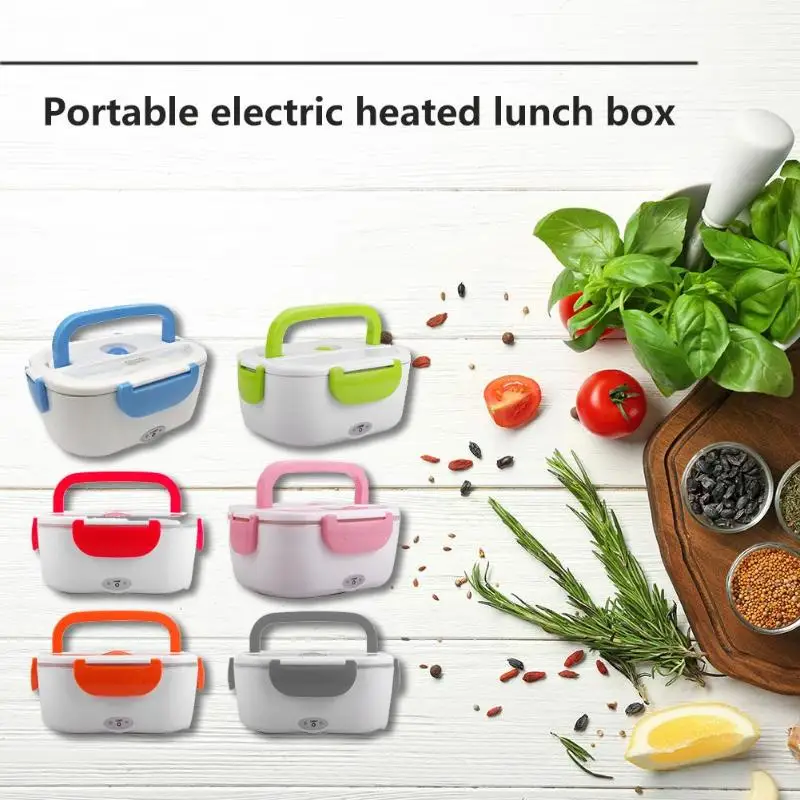

220V/110V Lunch Box Food Container Portable Electric Heating Food Warmer Heater Rice Container Dinnerware Sets