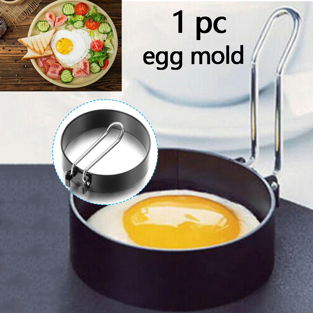 Metal Egg Frying Rings Perfect Circle Round Fried Poach Kitchen Mould Pancake UK