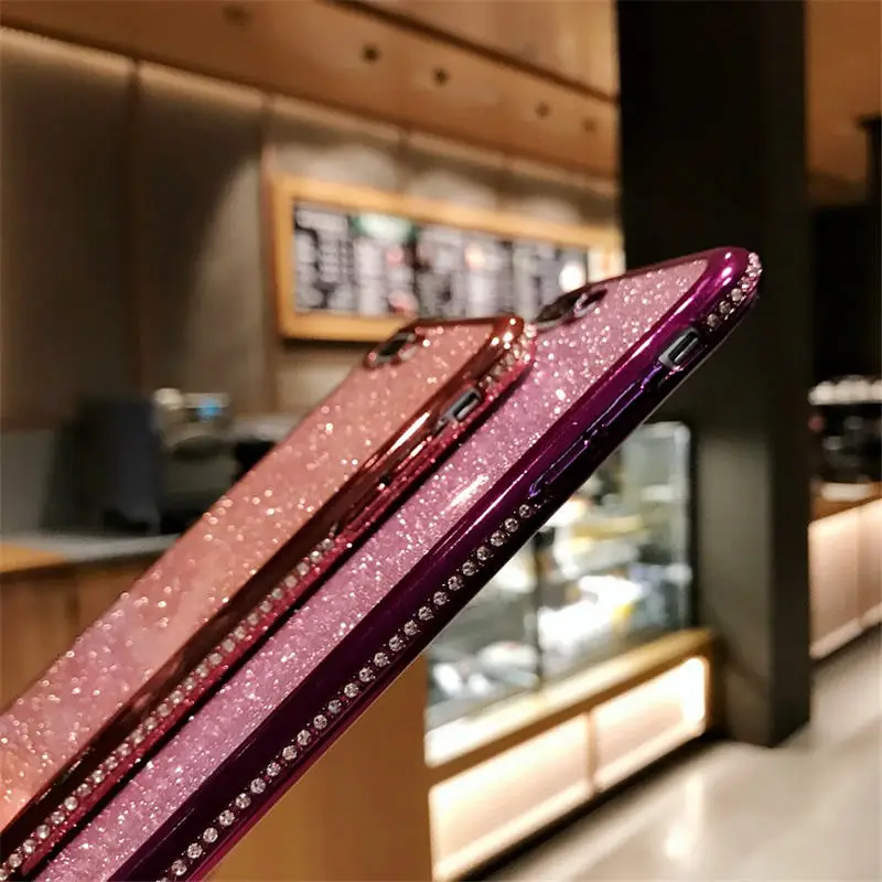 Glitter Diamond Bling Soft TPU Case Cover on sfor Huawei P Smart Plus P20 Lite Mate 20 Pro Honor 8X 7X P30 Slim Thin Phone Coque (9)