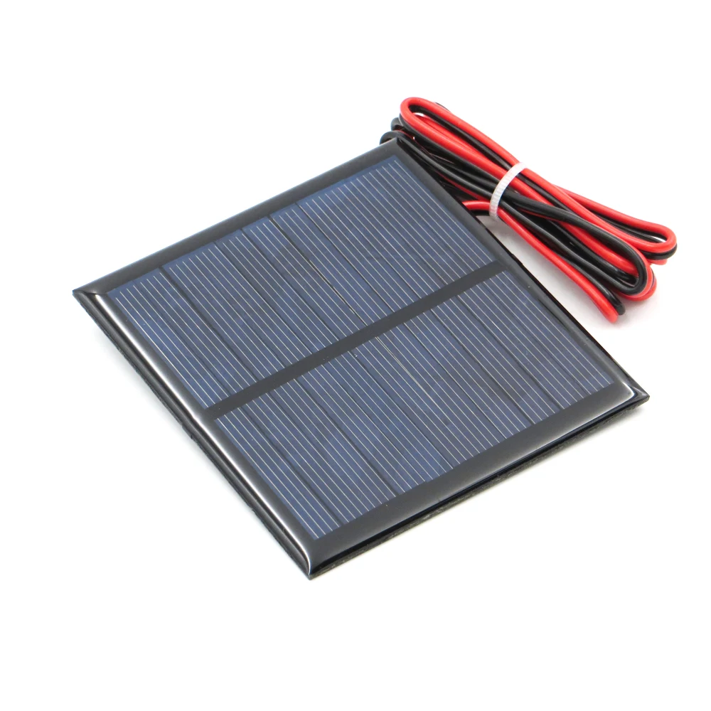 

5.5 V 160mA 0.88W extend wire Solar Panel Polycrystalline Silicon DIY Battery Charger Small Mini Solar Cell cable toy 5.5V Volt