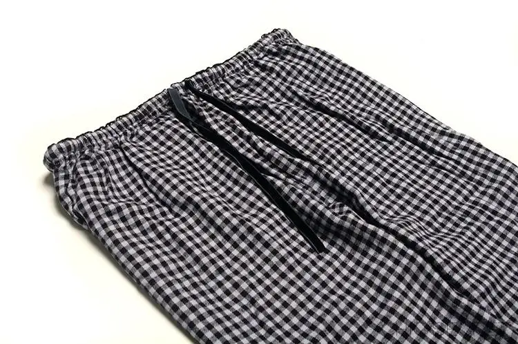 Осенне-зимние женские Модные свободные пижамные штаны больших размеров с завязками на талии в клетку женские модные удобные цветные штаны для отдыха
