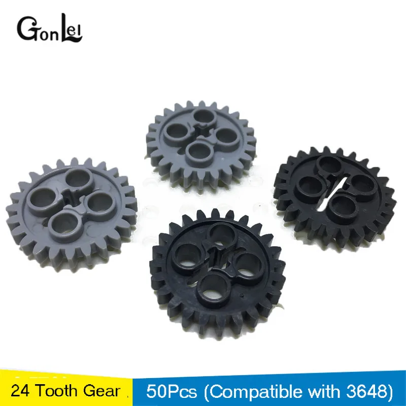 

NEW 20-50Pcs/lot 24 tooth TECHNIC Coupling/ mechanical No.3648 DIY brick set Compatible With Other Assembles Particles