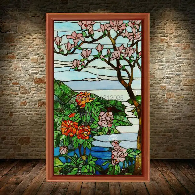 stained plexiglass panels