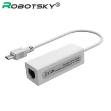 Высокое качество 5 Pin Micro USB 2,0 для RJ45 LAN Ethernet сетевой адаптер 100 Мбит/с для планшетного ПК(Android) для окон
