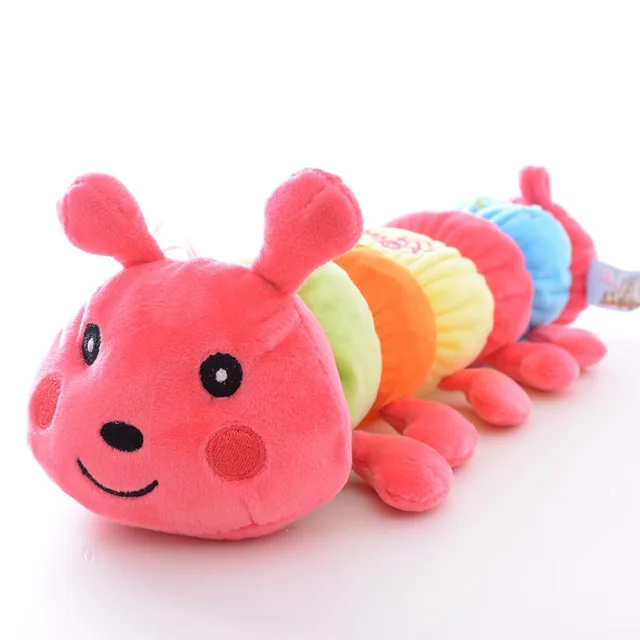 Cartoon Red Animals Worms Plush Pillows Toys Caterpillar Character Kids Dolls Plush Stuffed