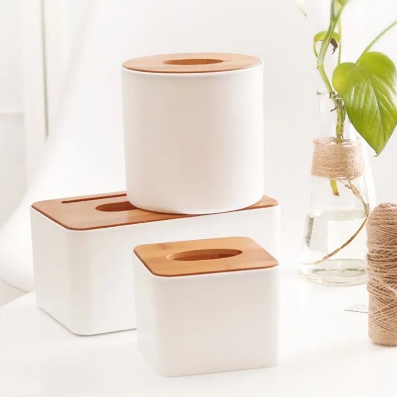 Новая простая деревянная рамка для салфеток квадратная деревянная пластиковая коробка для салфеток Бытовая кухонная бумажная коробка для хранения