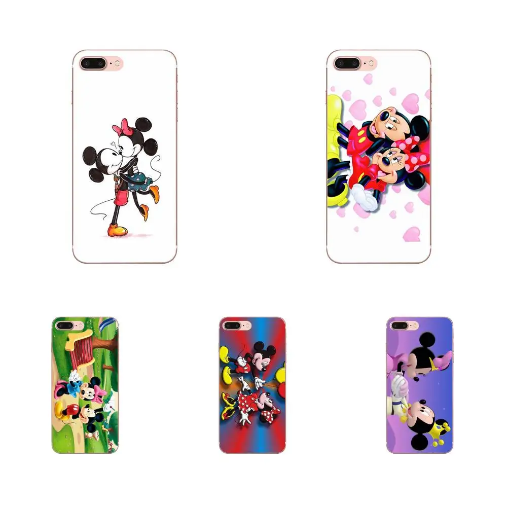 Micky Minnie Mouse для Galaxy Alpha Core Note 2 3 4 S2 A10 A20 A20E A30 A40 A50 A60 A70 M10 M20 M30 мягкие чехлы мобильных