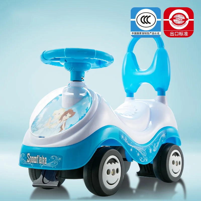 Детские игрушки Детская четырехколесная машинка с рулем 1-3 лет детский беспедальник с музыкальным скутером - Цвет: Color 2
