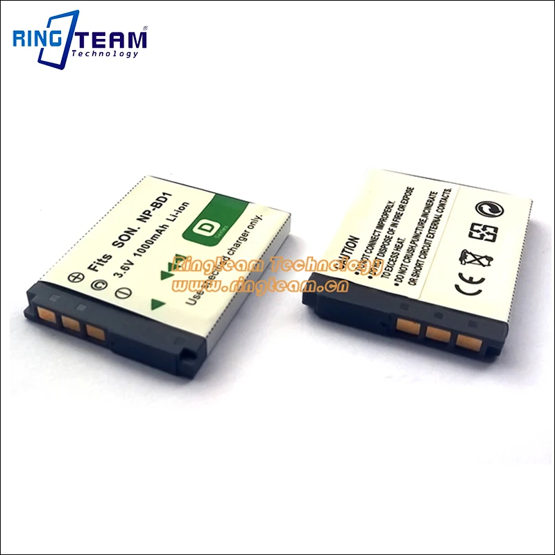 10 шт. перезаряжаемая NP BD1 NPBD1 NP-BD1 батарея для камеры Sony Cybershot DSC G3 T2 T70 T75 T77 T200 T300 T500 T700