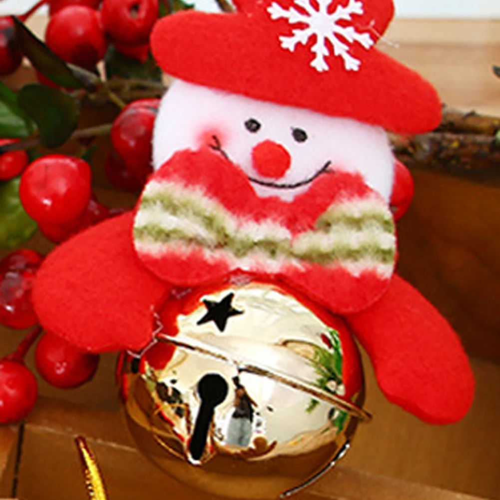 Новейшая модная Рождественская ветрина магазина украшения высокого качества Колокольчик для елки украшения Санта Клаус колокольчик снеговик