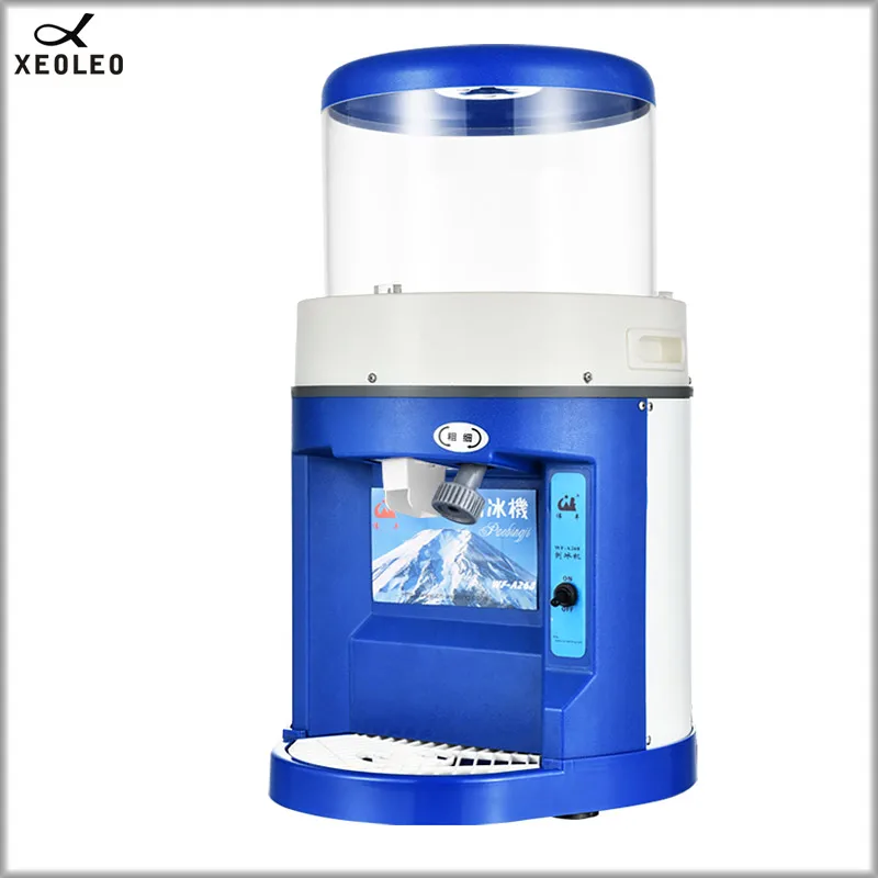 XEOLEO 250W Commercial Electric Cube Ice Crusher Shaver Machine For Coffee MilkTea snow cone