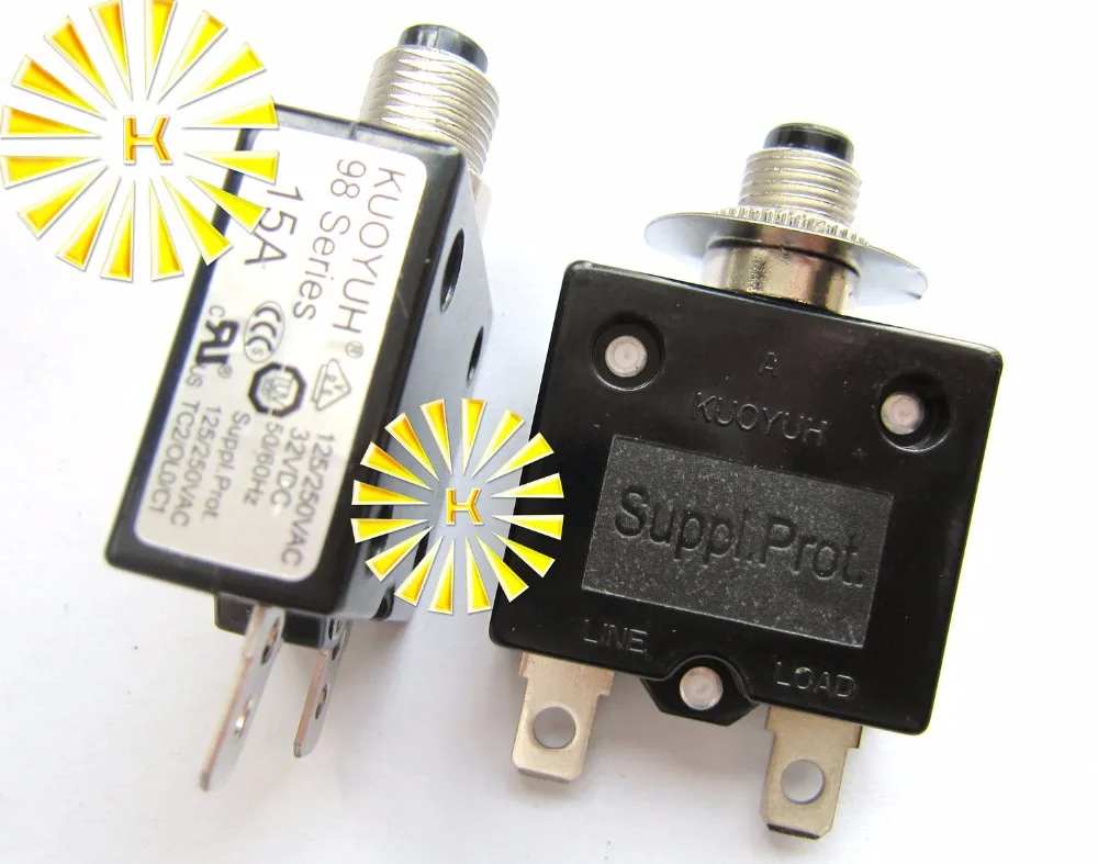 10PCS x 98 Series 7A 10A 15A 20A 25A 30A 40A 50A Circuit Breaker