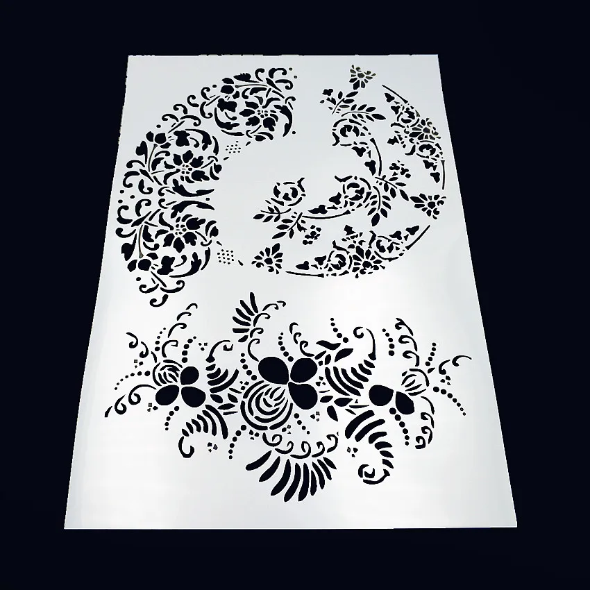 Clover lace plastic mold shield DIY cake scrapbook stencils hollow Embellishments printing lace ruler Valentine s