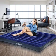 INTEX высокое качество 2 человек использовать 137*191*22 см удобный Кемпинг надувной коврик с насосом