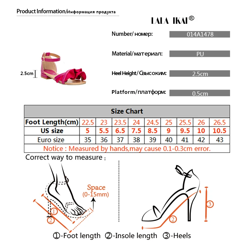 LALA IKAI/женские сандалии на плоской подошве с пряжкой и ремешком; летние туфли; женские Босоножки с открытым носком; Femme zapatos mujer; 014XWA1478-49