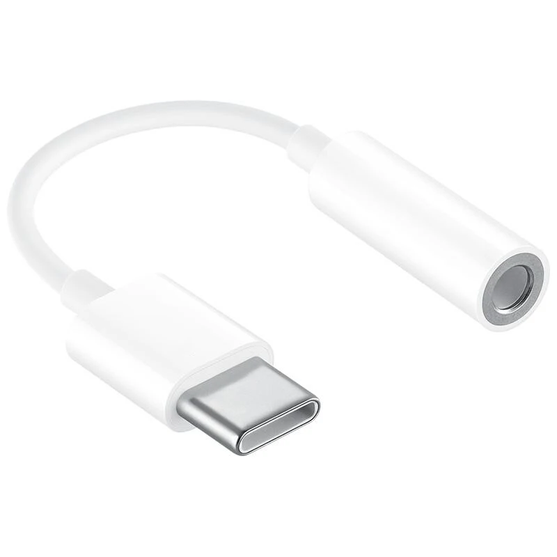 Кабель для наушников type-C до 3,5 мм, адаптер usb 3,1 type C, USB-C, штекер 3,5, AUX аудио для Xiaomi 6 Mi6, адаптер для Letv 2 pro 2 max2 - Цвет: white