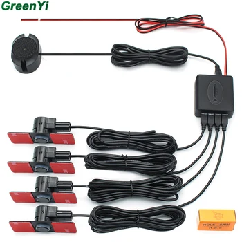 

Parktronic Car Reverse Parking Sensor Flat Effect Original 13mm Sensors with Adjustable Sound Auto Parking System with Buzzer