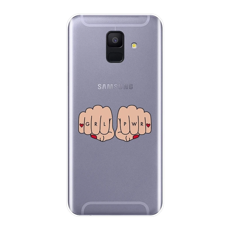 Задняя крышка для Samsung Galaxy A3 A5 A7 2016 2017 Феминистская девушка Power Мягкий силиконовый