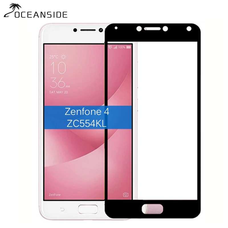 2 шт. для Asus Zenfone 4 Max ZC554KL полное покрытие закаленное стекло Защита экрана 2.5d