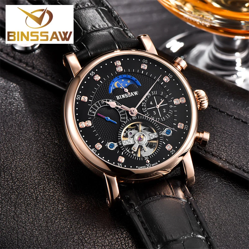 BINSSAW Classic Men's Watches Dress Business Fashion High Quality