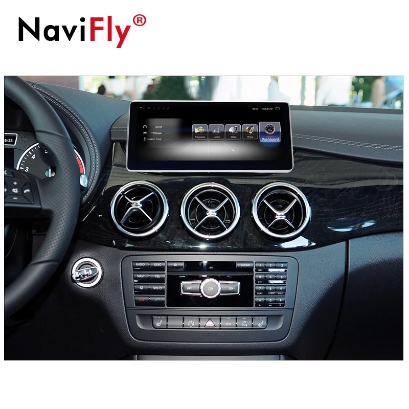 NaviFly 10,25 ''HD Полный сенсорный экран автомобильный gps мультимедийный плеер для Benz B класс W246 2012- с 3g ram 32G rom 4G LTE