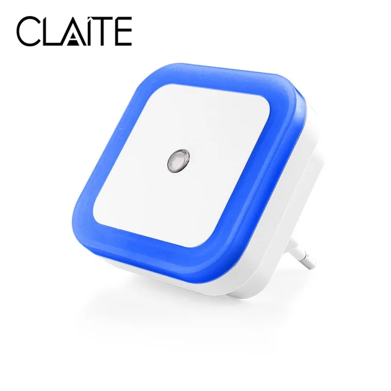 

CLAITE 110V-220V Wall Night Lamp Light Sensor Control Induction Energy Saving Sleeping Night Light For Baby Room Bedroom Corrid