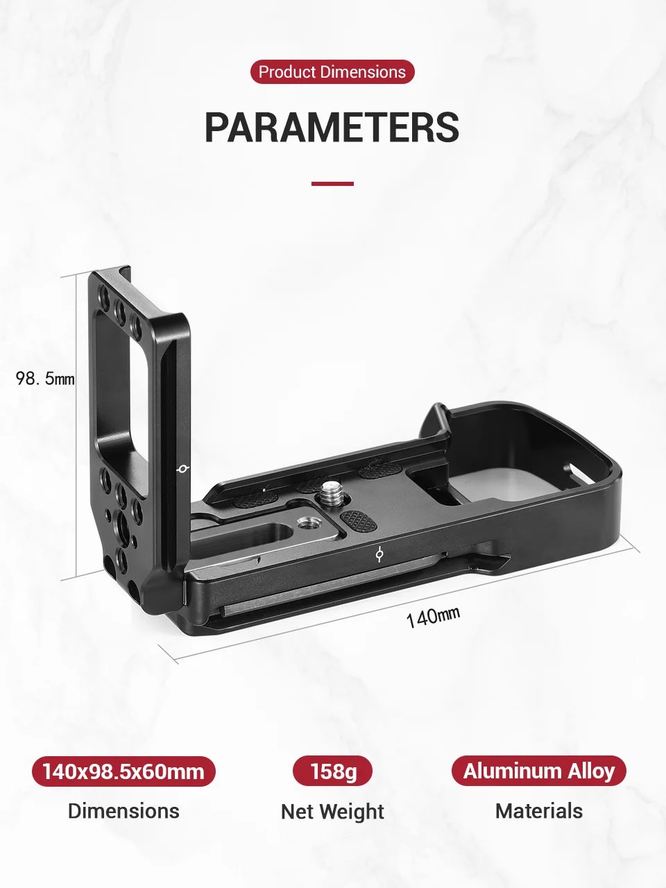 SmallRig a7ii l-кронштейн пластина для sony a7 II/a7R II/a7S II камера Arca-Швейцарский Стандарт быстрого крепления l-пластина Монтажная пластина-2278