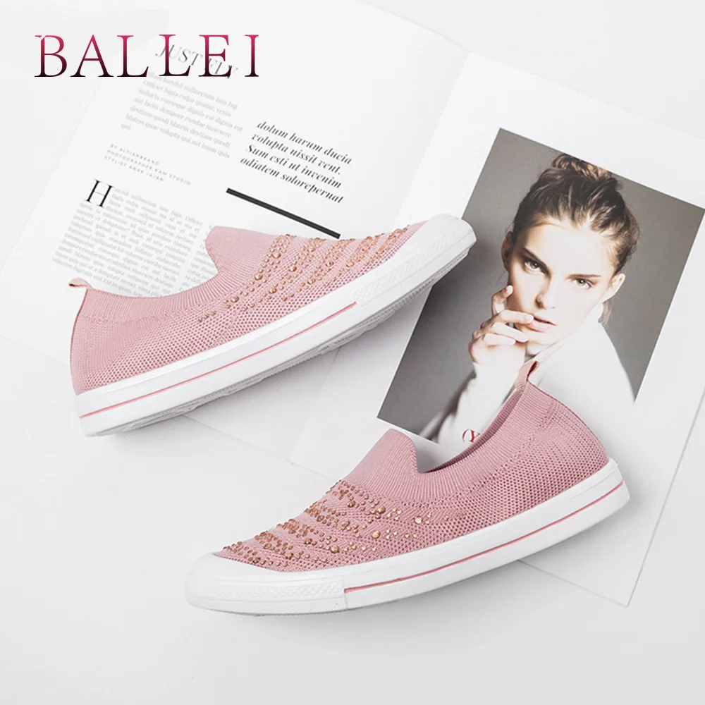 

BALLEI Retro Quality Woman Sneakers Vintage Air Mesh Round Toe Comfortable Shoes Solid Lace-up Fashion Soft Luxury Sneakers N50