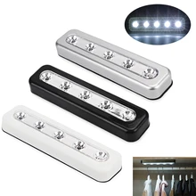 

Wall Light Closet Lamp 5 LED Night Light Home Lighting Self-Stick Push Lamp Wall Light for Under Kitchen Cabinets