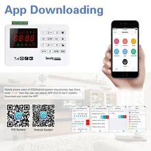ЖК-сенсорная GSM сигнализация Беспроводная IOS/Android приложение управление домашняя охранная сигнализация