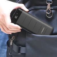 20100 мАч внешний аккумулятор зарядное устройство для мобильного телефона зарядное устройство с двойным USB ЖК-фонариком для смартфона iphone