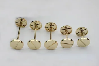 

10pcs/lot Pale golden a word nail dumbbell / Barbell DIY bag accessories wheel buckle hardware accessories package screws
