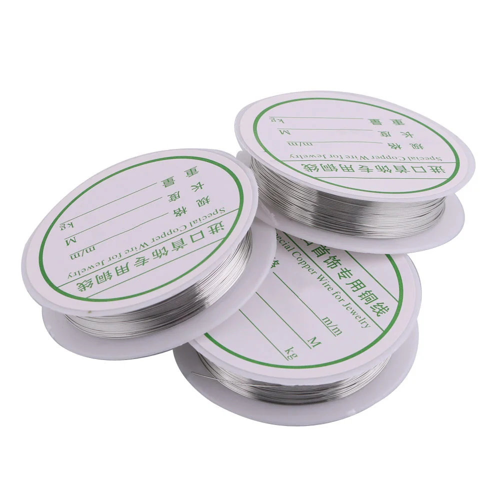 

Cordial Design 25m/lot 0.3mm Accessories Copper Beading Wires Rhodium Gold Color Copper Wire For DIY Jewelry Making Findings