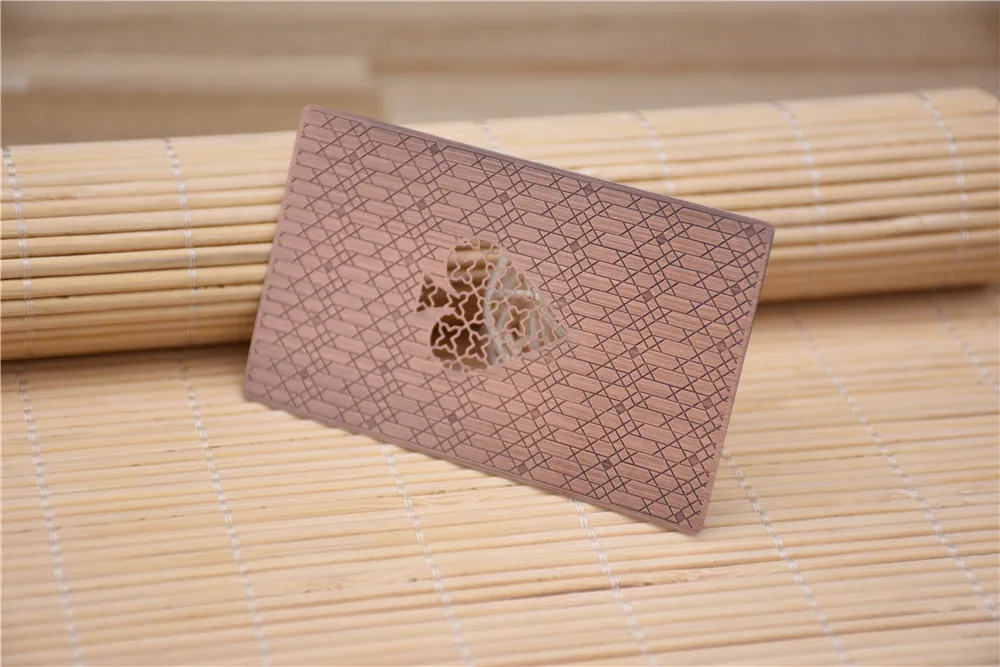 Green brushed metal cards (1)