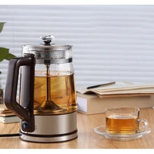 Электрический чайник, 304 нержавеющий чайник для варки, бытовой электрический чайник для быстрого кипячения, для приготовления пищи, 1л