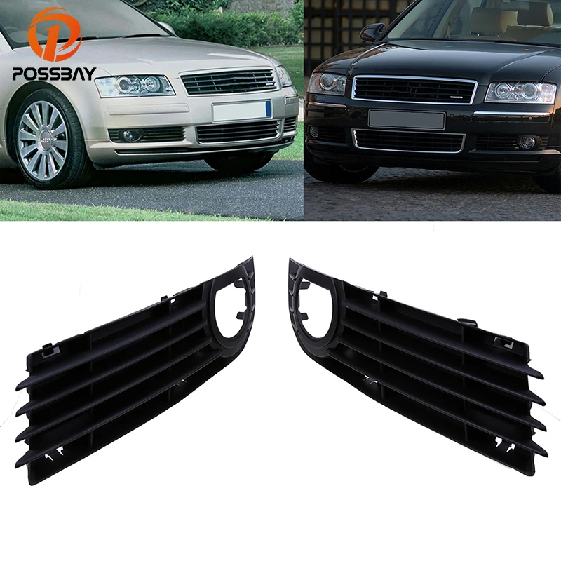 POSSBAY Auto Black Grills Car Front Bumper Grill Grille For Audi A8