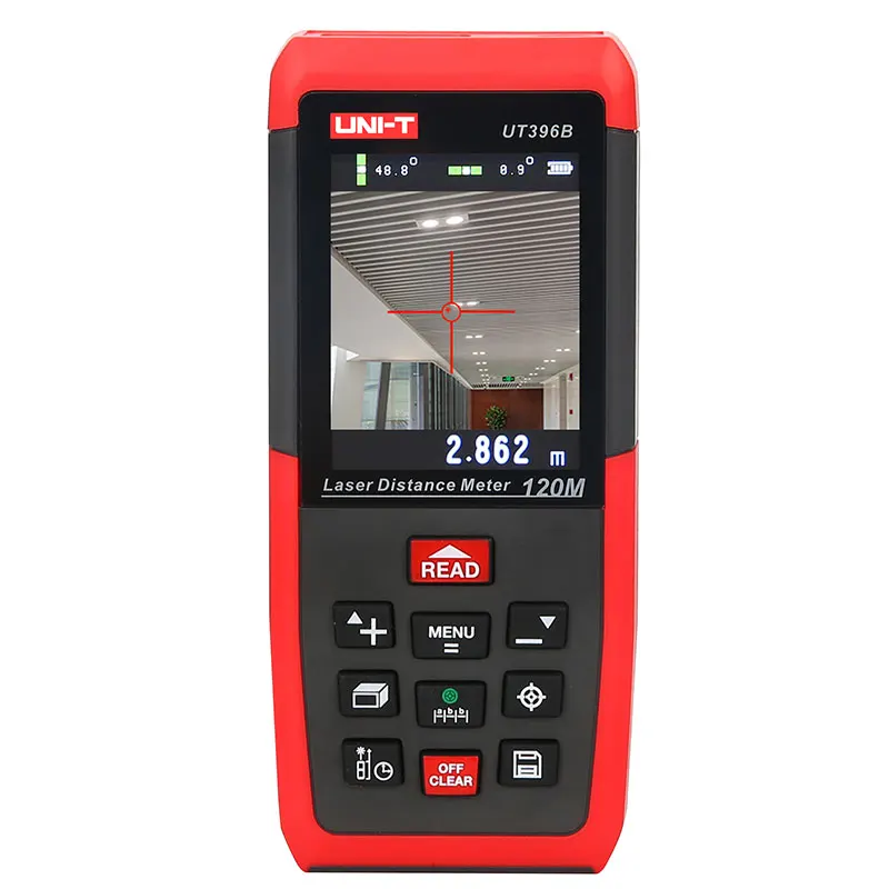 UNI-T UT396B Laser Distance Meters 120m laser rangefinder 2MP Camera Lofting Test Levelling Instrument Area/Volume Data Storage UNI-T UT396B Laser Distance Meters 120m laser rangefinder 2MP Camera Lofting Test Levelling Instrument Area/Volume Data Storage