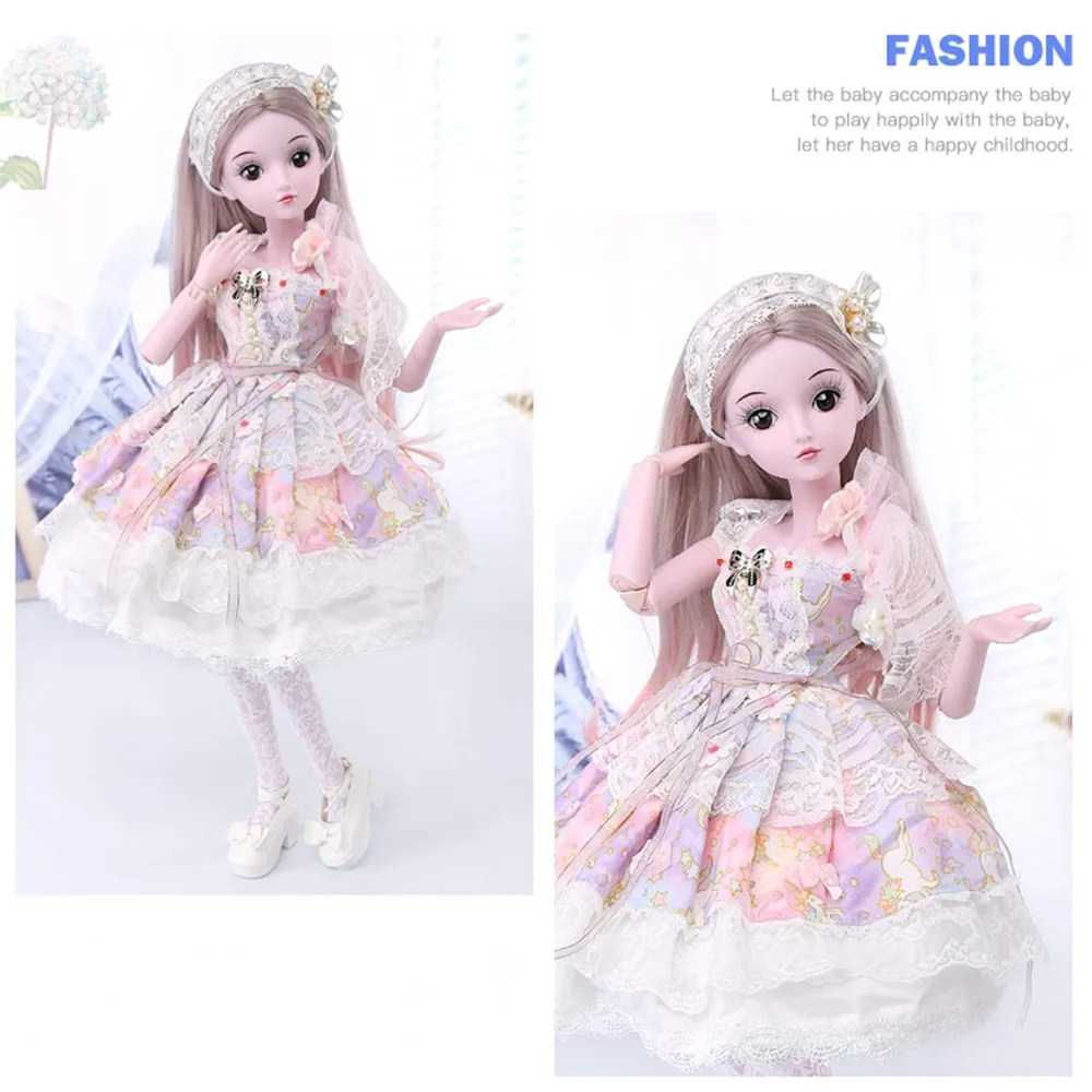 1/3 BJD кукла 60 см/23,6 ''Высота 19 шарнирные куклы(парик+ обувь+ одежда+ волосы+ глаза+ макияж) Коллекция игрушек полный набор