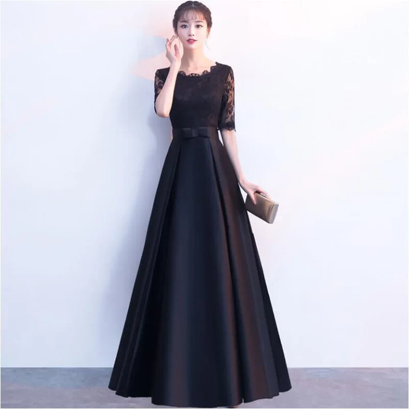 

Evening Dress Lace A Line Half Sleeves Formal Dress Evening Party Gown Occasion Dresses Robe De Soiree