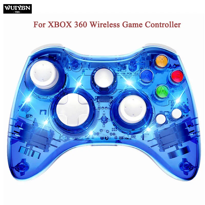 WUIYBN 360 Joypad беспроводной игровой контроллер Джойстик для xbox 360 геймпад microsoft xbox 360 контроллер - Цвет: Bluetooth Blue